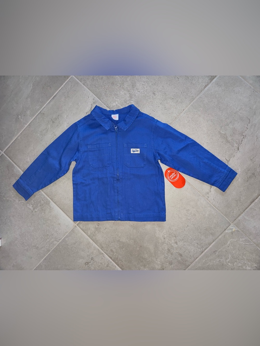 wonder nation Royal Blue Zip Jacket with Collar